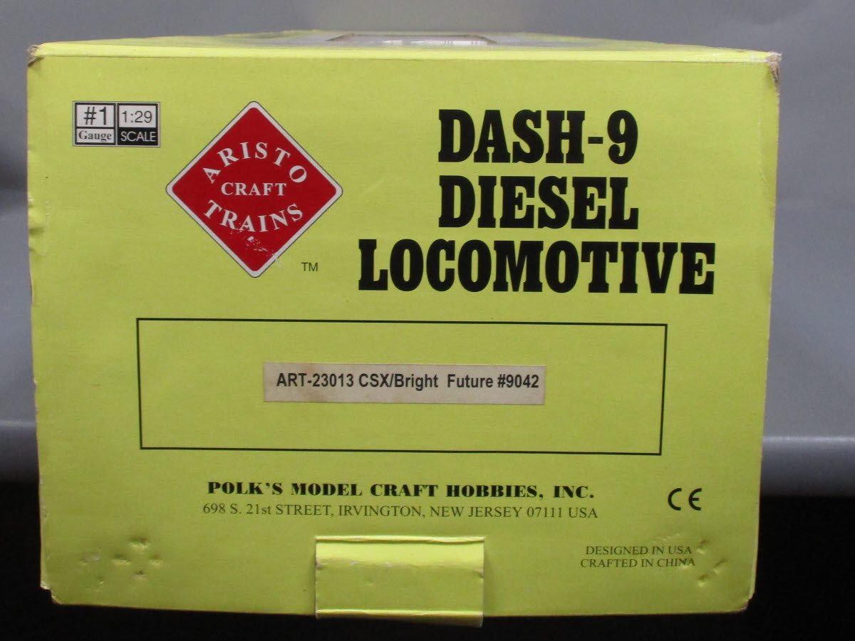 Aristo-Craft 23013 G CSX GE Dash-9 44CW Diesel Locomotive #9042 LN/Box