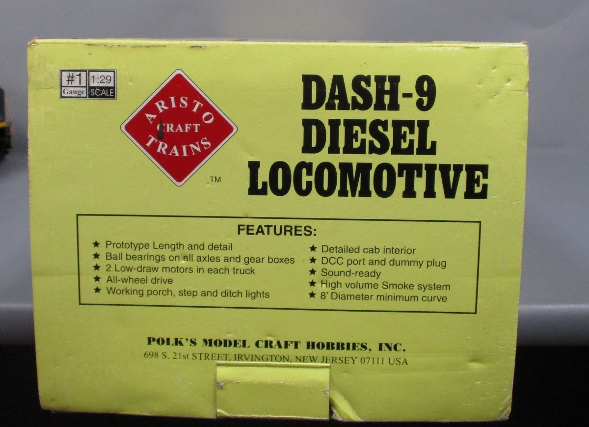 Aristo-Craft 23013 G CSX GE Dash-9 44CW Diesel Locomotive #9042 LN/Box