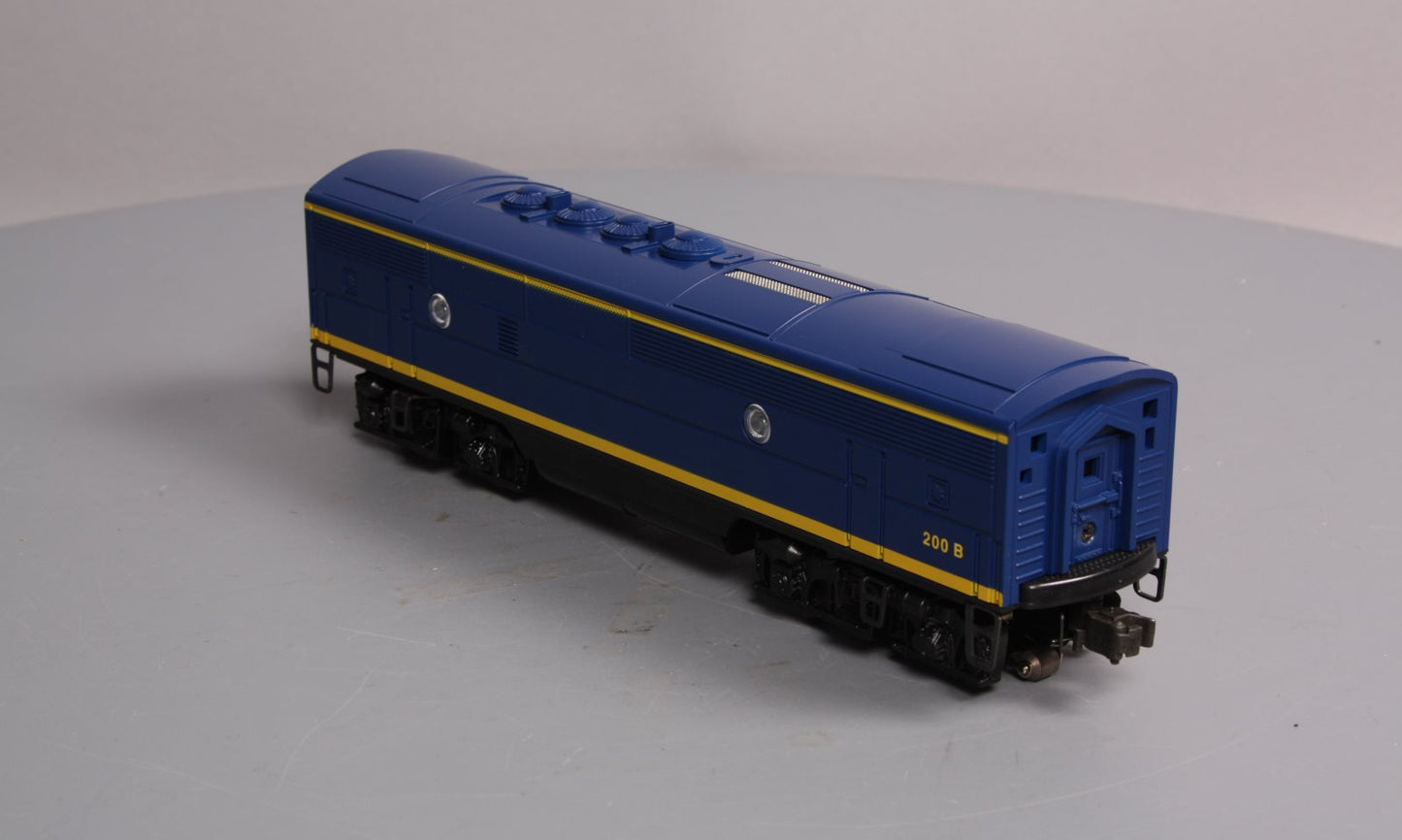 Lionel 6-18122 O Santa Fe F3 Blue/Yellow Non-Powered Diesel B-Unit #200B w/RS II LN/Box