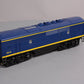 Lionel 6-18122 O Santa Fe F3 Blue/Yellow Non-Powered Diesel B-Unit #200B w/RS II LN/Box