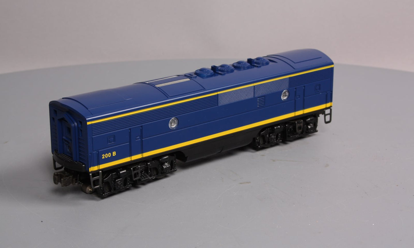 Lionel 6-18122 O Santa Fe F3 Blue/Yellow Non-Powered Diesel B-Unit #200B w/RS II LN/Box