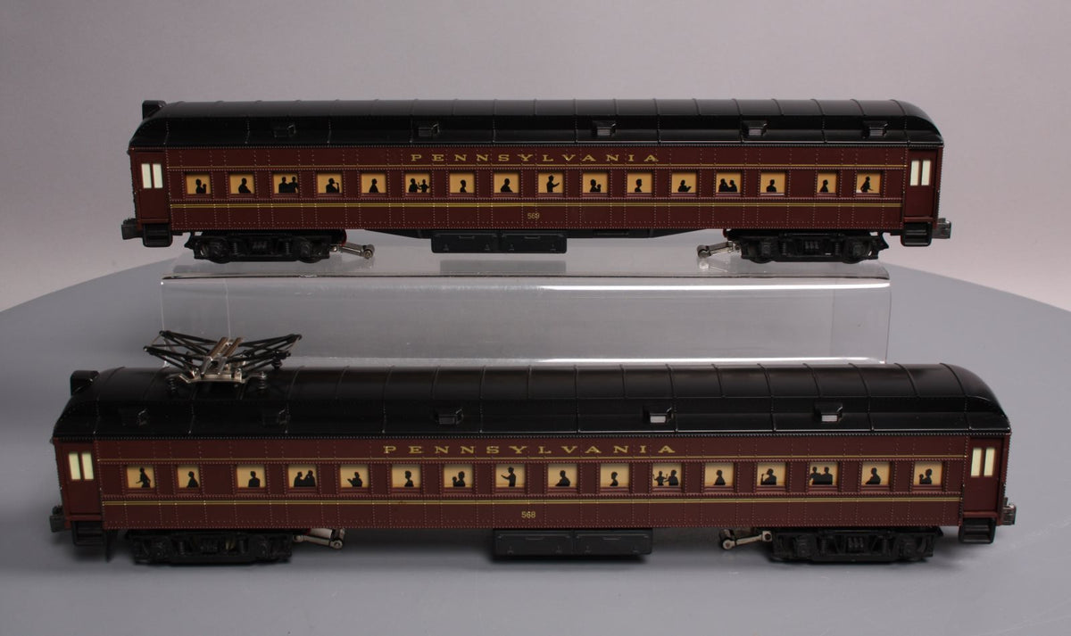 K-Line K-2702 Pennsylvania 17.5" Heavyweight Interurban Cars (Set of 2) EX/Box