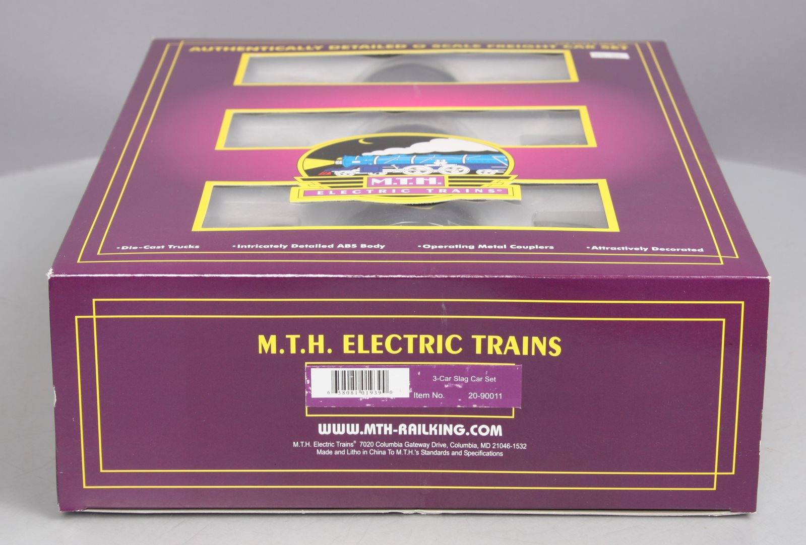 MTH 20-90011 O Gauge Undecorated Premier Slag Car Set NIB