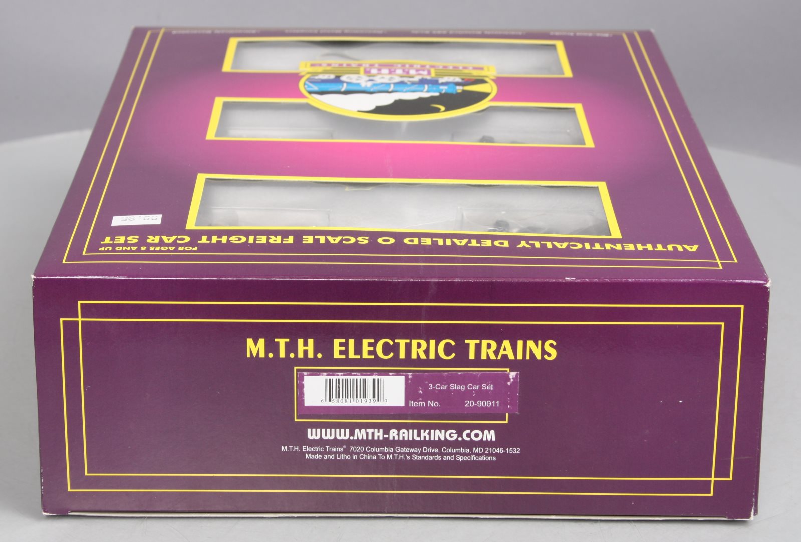 MTH 20-90011 O Gauge Undecorated Premier Slag Car Set NIB