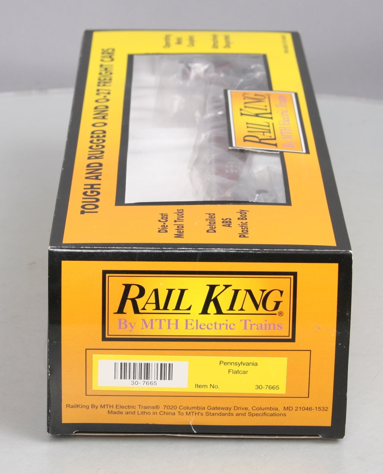 MTH 30-7665 O Gauge Pennsylvania Flatcar LN/Box