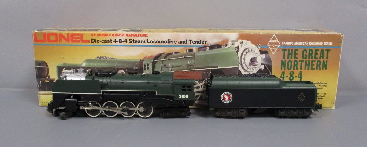 Lionel 6-3100 O Gauge Great Northern 4-8-4 Steam Locomotive & Tender LN/Box