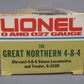Lionel 6-3100 O Gauge Great Northern 4-8-4 Steam Locomotive & Tender LN/Box
