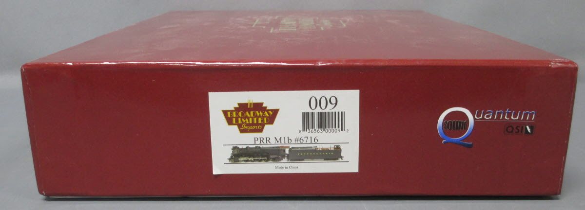 Broadway Limited 009 HO Pennsylvania M1b Steam Locomotive & Tender #6716 w/DCC LN/Box