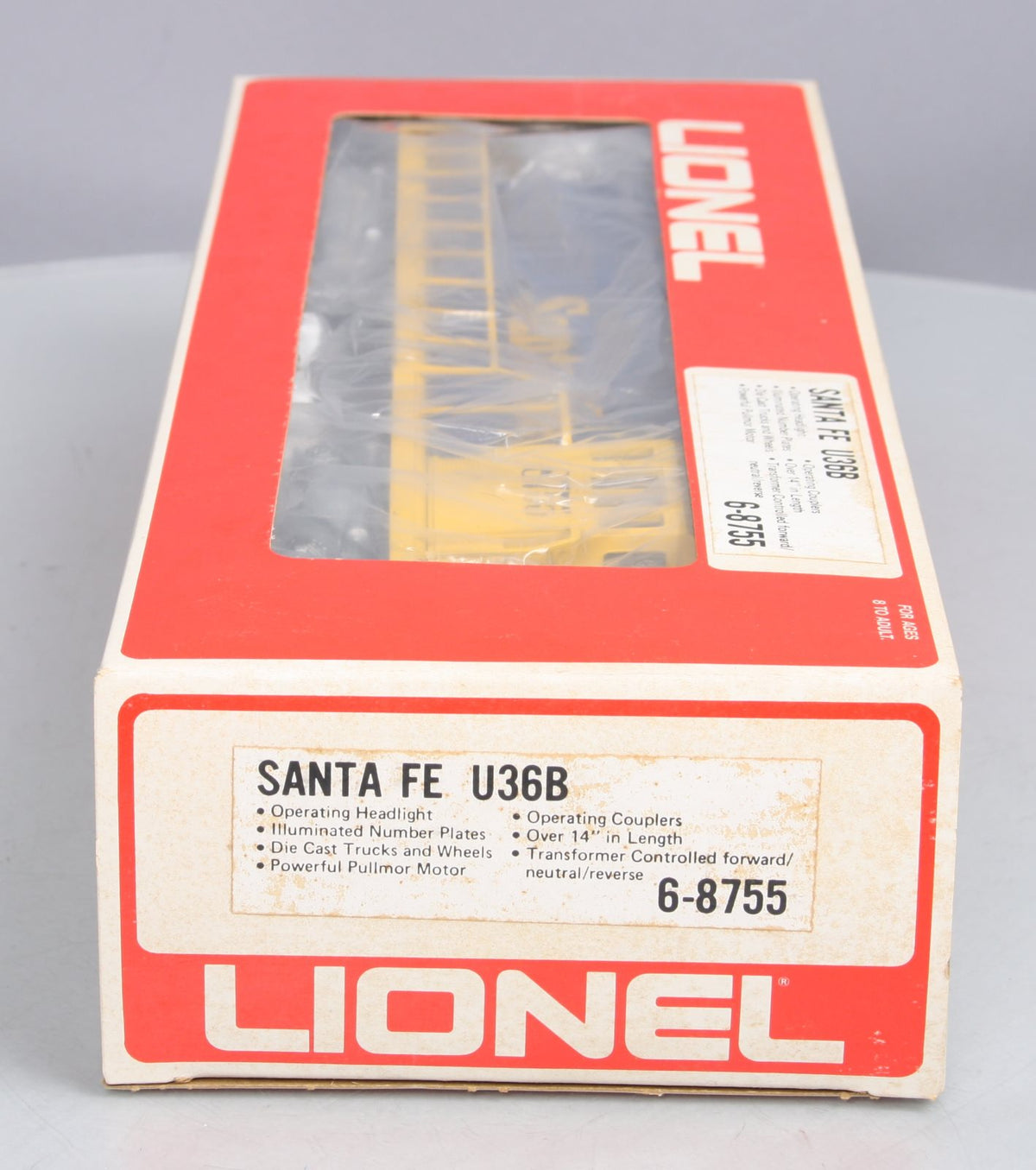 Lionel 6-8755 O Santa Fe U36B Diesel Locomotive LN/Box