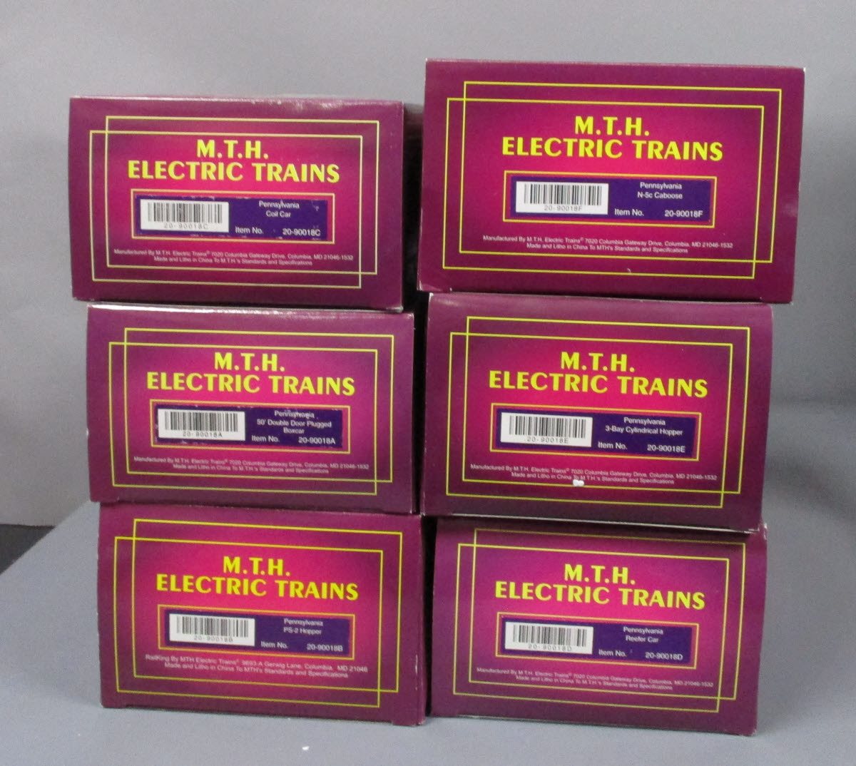 MTH 20-90018 O Pennsylvania Premier Freight Car Set (Set of 6) LN/Box