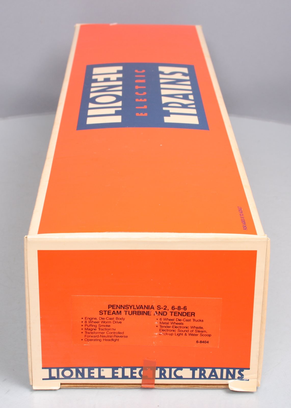 Lionel 6-8404 O Gauge PRR 6-8-6 S-2 Turbine Steam Locomotive & Tender #6200 LN/Box