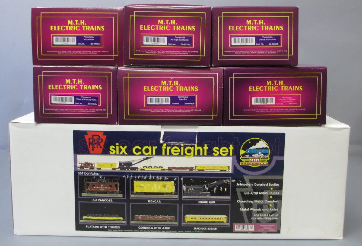 MTH 20-90005 O Pennsylvania Premier Freight Car Set (Set of 6) NIB