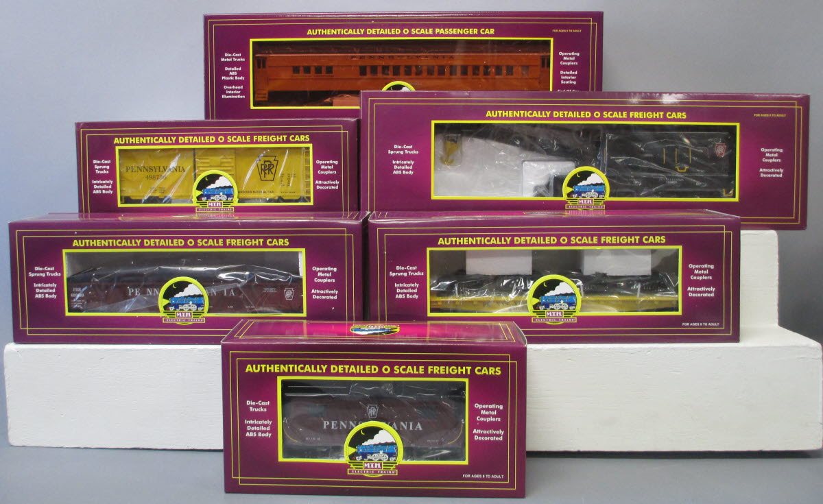 MTH 20-90005 O Pennsylvania Premier Freight Car Set (Set of 6) NIB