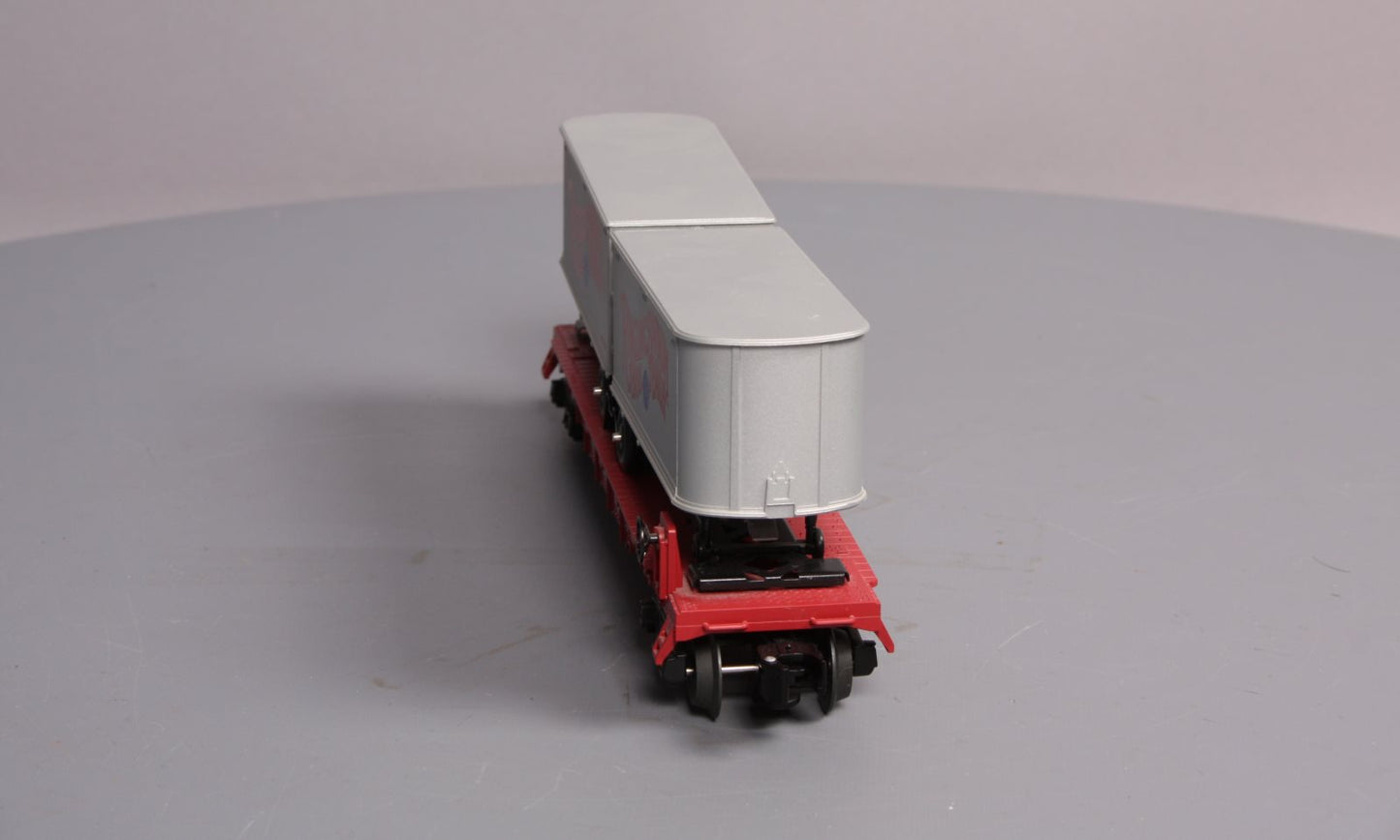 Lionel K-Line 6-21472 Ringling Bros Flatcar #80716 with 2 Trailers LN/Box