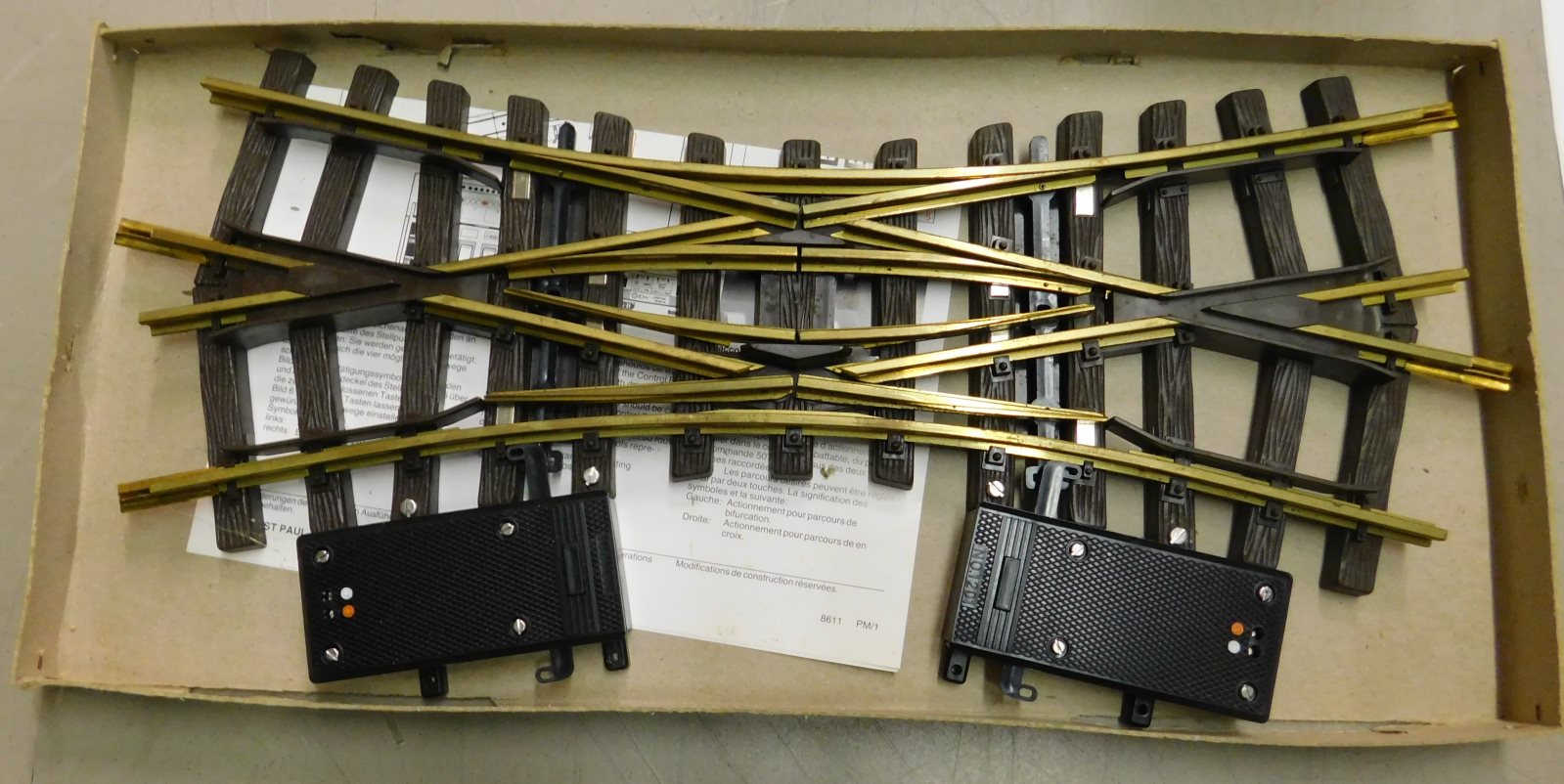 LGB 1226 G Gauge Electric Double Slip Switch Turnout Track with Switch Motor