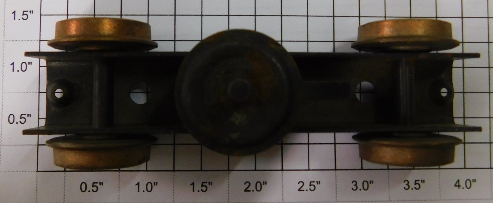 American Flyer XA11596B S Scale Diesel Dummy Truck Chassis Assembly