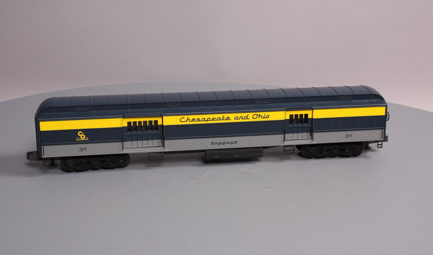 K-Line K4415-0314 O Gauge Chesapeake & Ohio 18" Heavyweight Baggage Car #314 EX/Box