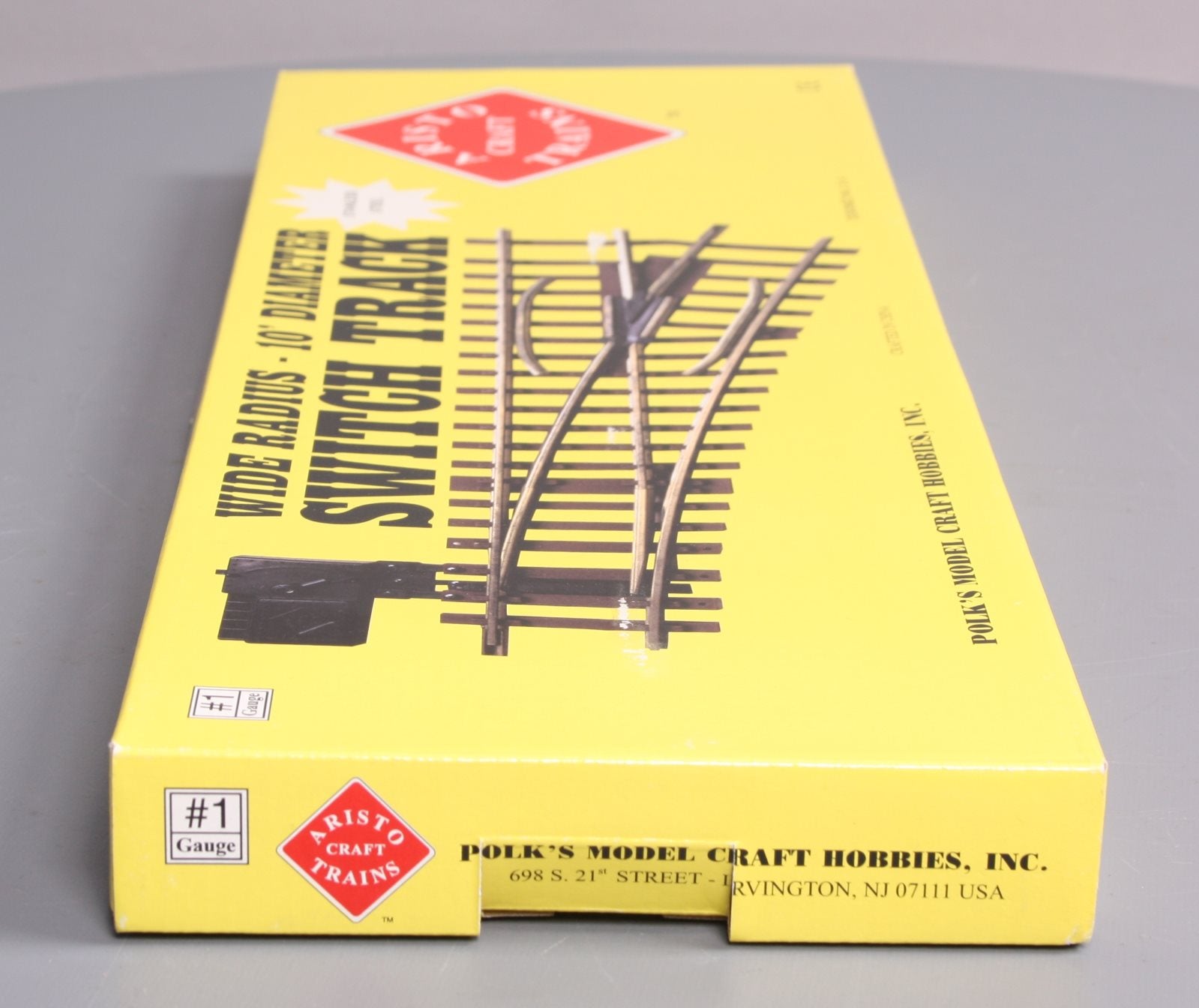 Aristo-Craft 20380 G Scale Stainless Steel Left Hand Manual Switch Turnout NIB