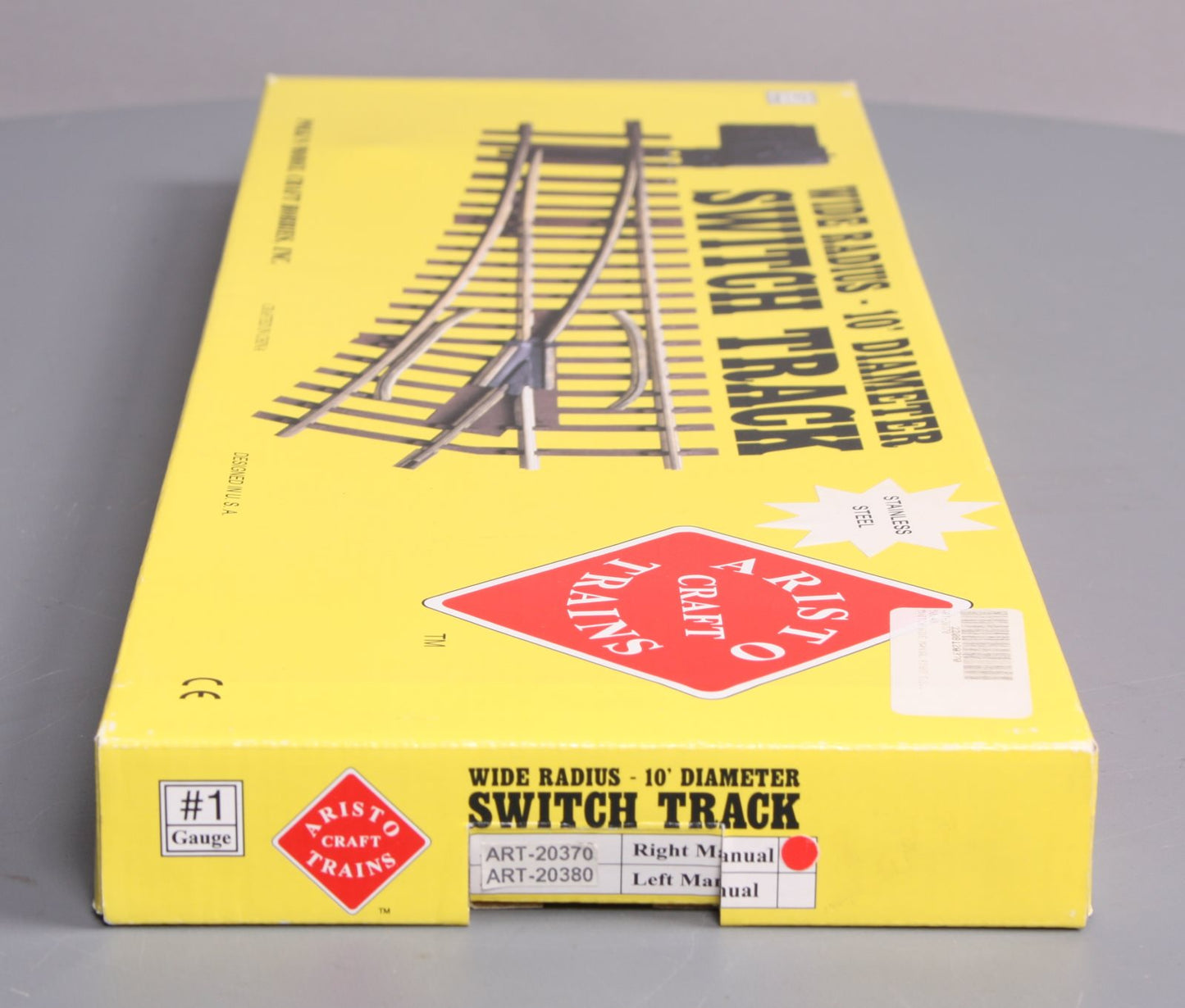 Aristo-Craft 20370 G Scale Stainless Steel Right Hand Manual Switch Turnout NIB