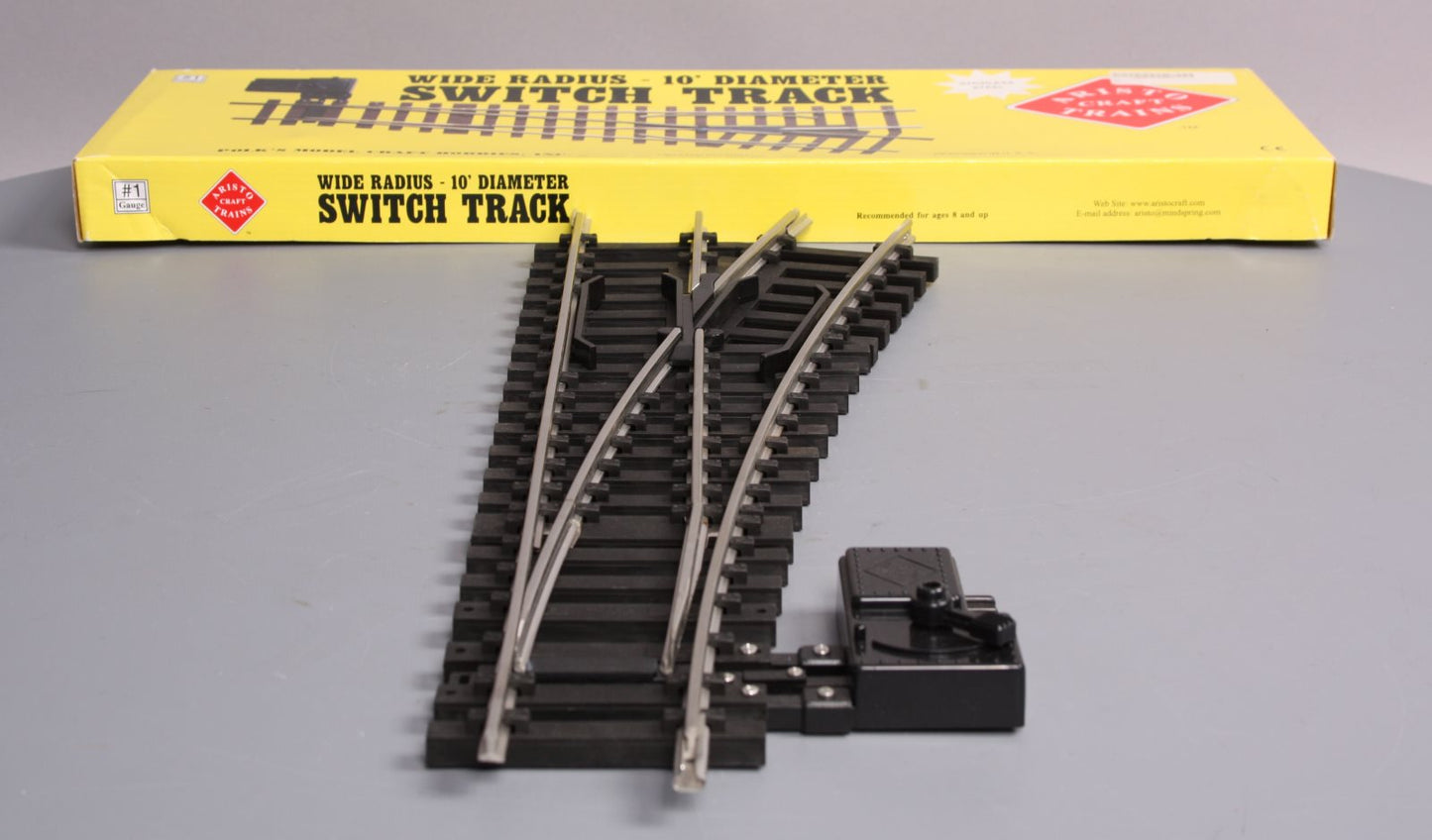 Aristo-Craft 20370 G Scale Stainless Steel Right Hand Manual Switch Turnout NIB