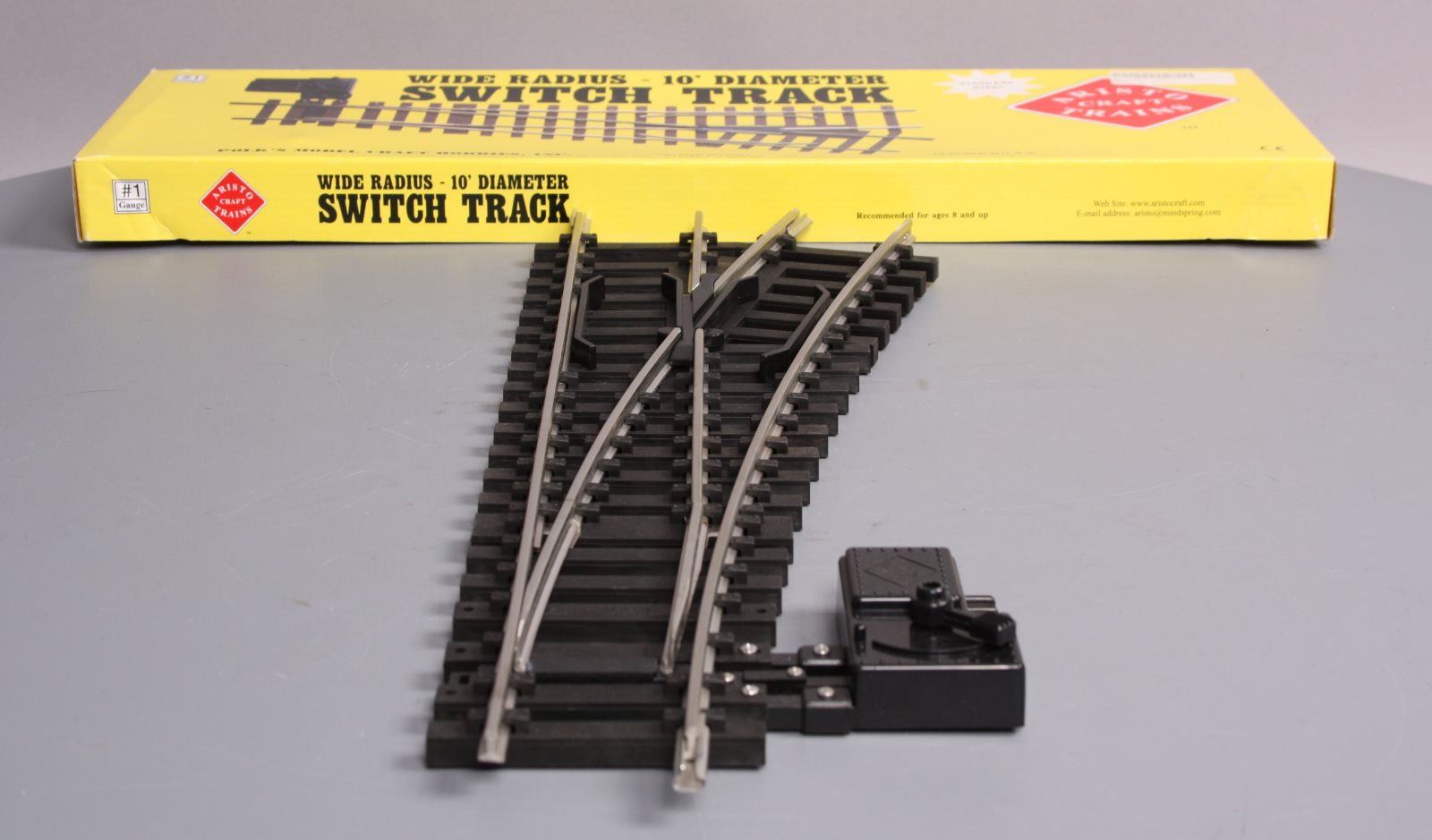 Aristo-Craft 20370 G Scale Stainless Steel Right Hand Manual Switch Turnout NIB