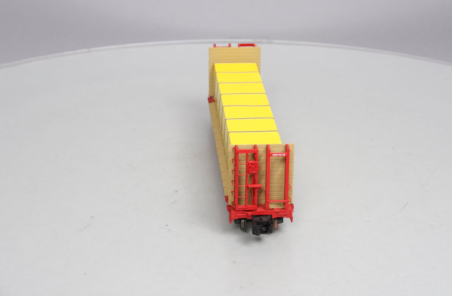 S-Helper 00332 S Gauge ATSF Bulkhead Flatcar w/JM Load #92182 LN/Box
