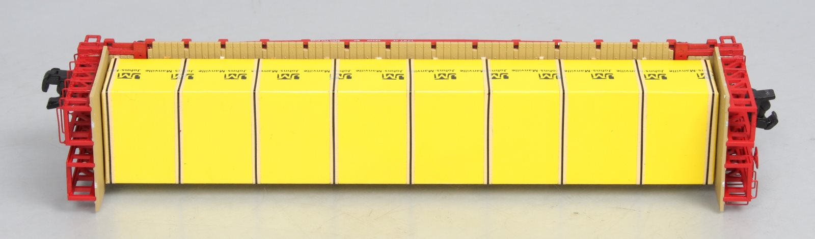 S-Helper 00332 S Gauge ATSF Bulkhead Flatcar w/JM Load #92182 LN/Box