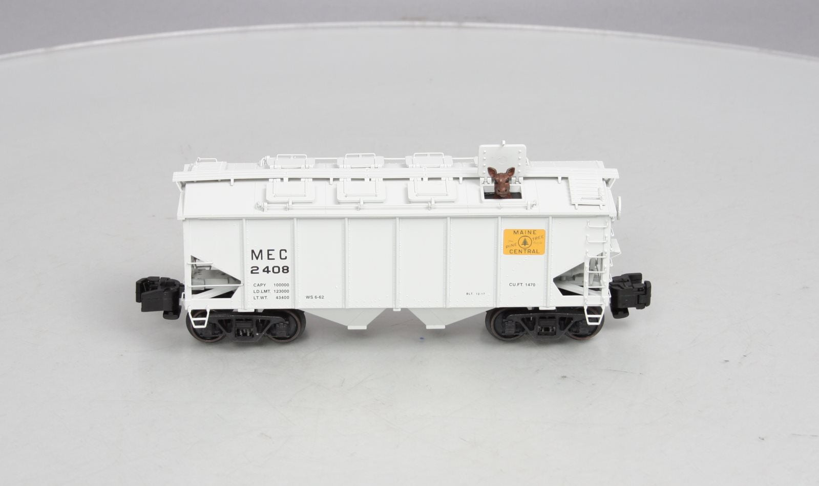 S-Helper 01861 S Gauge MEC 55 Ton Covered Hopper Car #2408 EX/Box