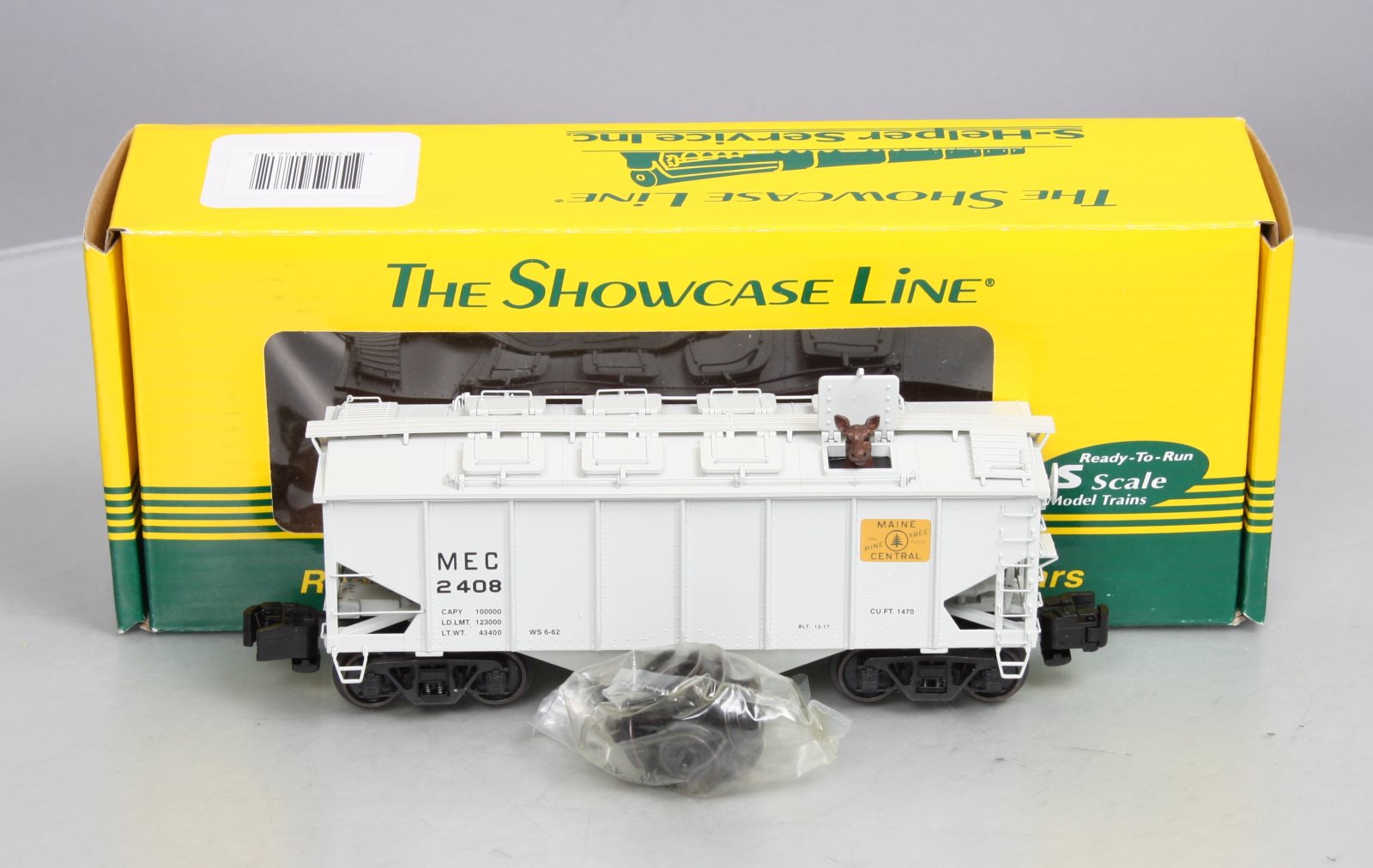 S-Helper 01861 S Gauge MEC 55 Ton Covered Hopper Car #2408 EX/Box