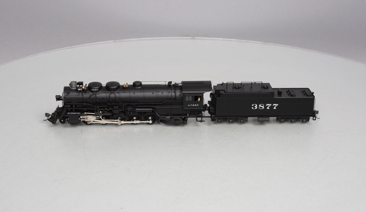 Broadway Limited 81 HO AT&SF 2-10-2 Steam Locomotive #3877 w/DCC & QSI Sound LN/Box