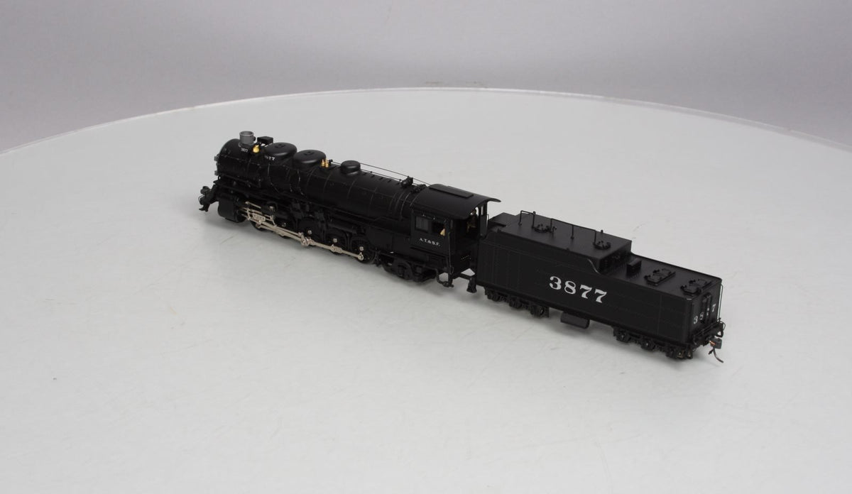 Broadway Limited 81 HO AT&SF 2-10-2 Steam Locomotive #3877 w/DCC & QSI Sound LN/Box