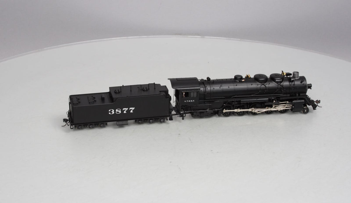 Broadway Limited 81 HO AT&SF 2-10-2 Steam Locomotive #3877 w/DCC & QSI Sound LN/Box