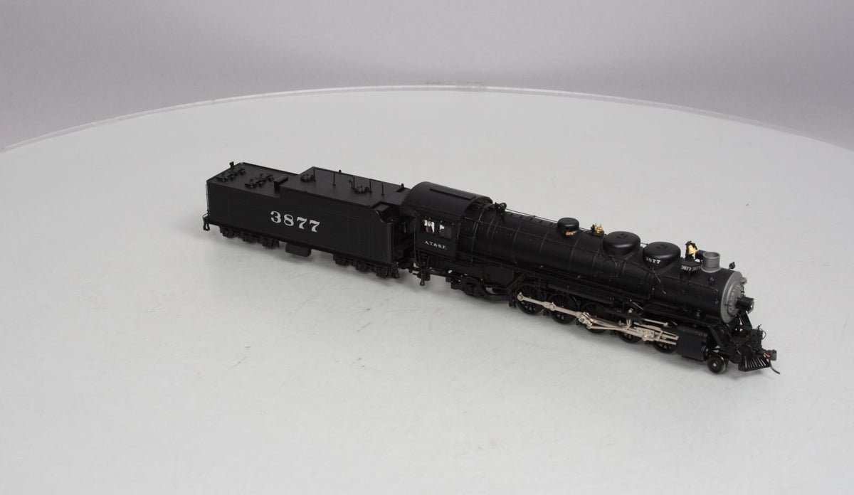 Broadway Limited 81 HO AT&SF 2-10-2 Steam Locomotive #3877 w/DCC & QSI Sound LN/Box