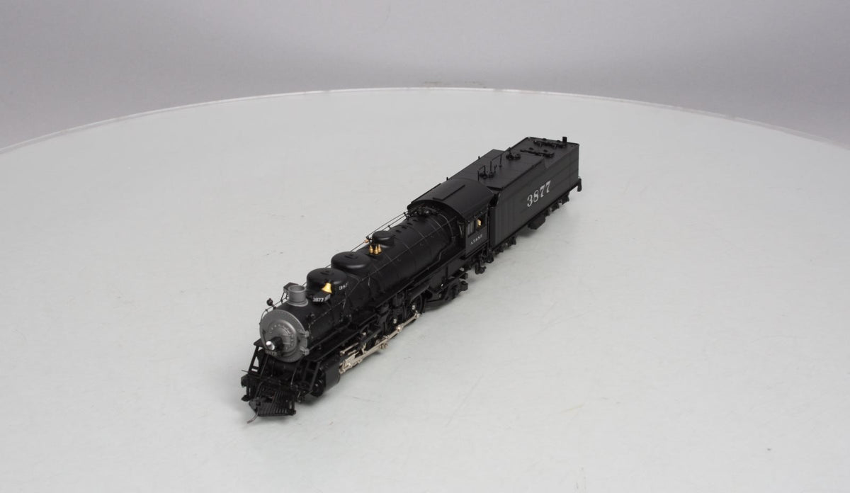 Broadway Limited 81 HO AT&SF 2-10-2 Steam Locomotive #3877 w/DCC & QSI Sound LN/Box