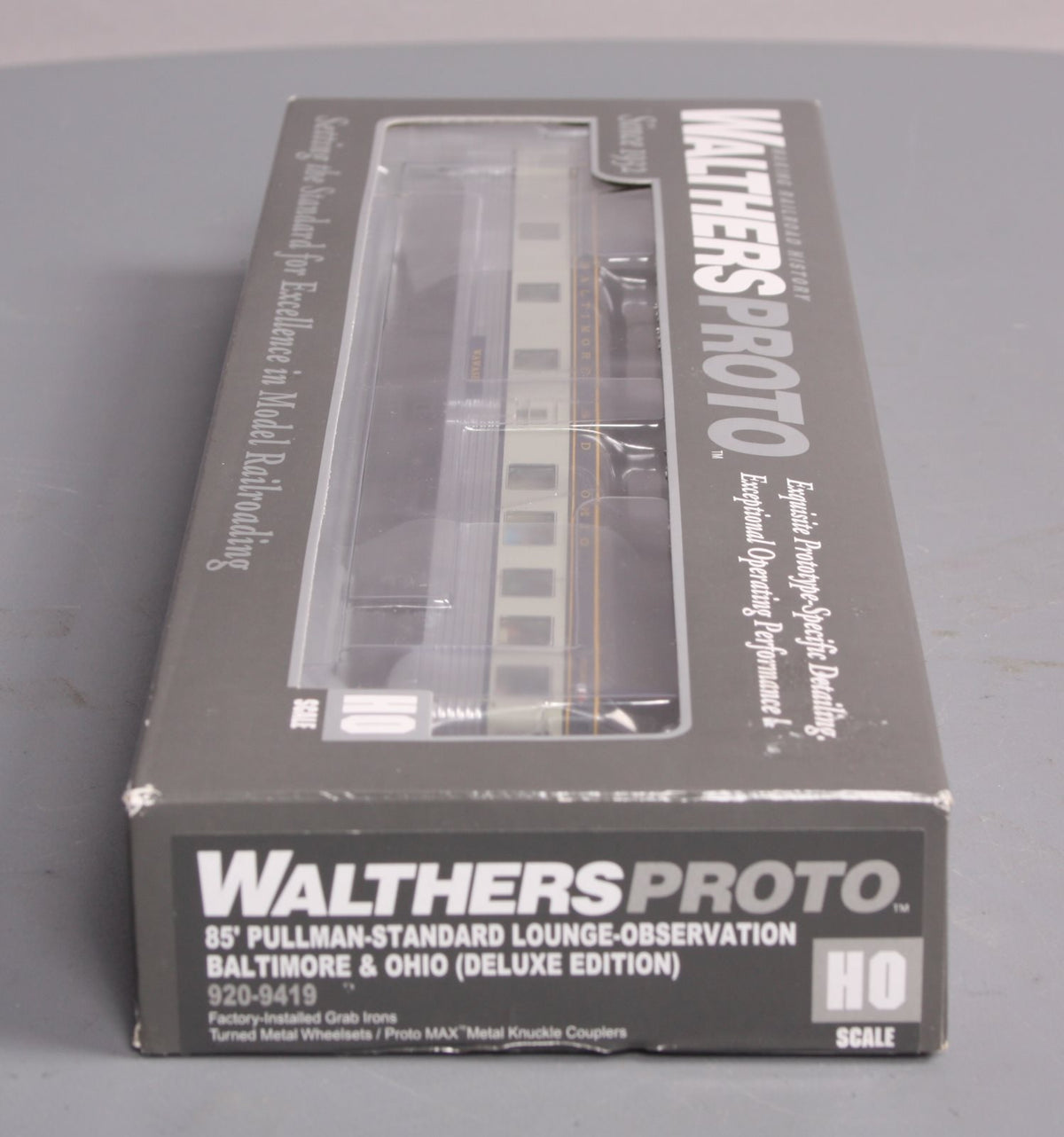 Walthers 920-9419 HO B&O Wawasee 85' Pullman-Standard Lounge-Observation Car LN/Box