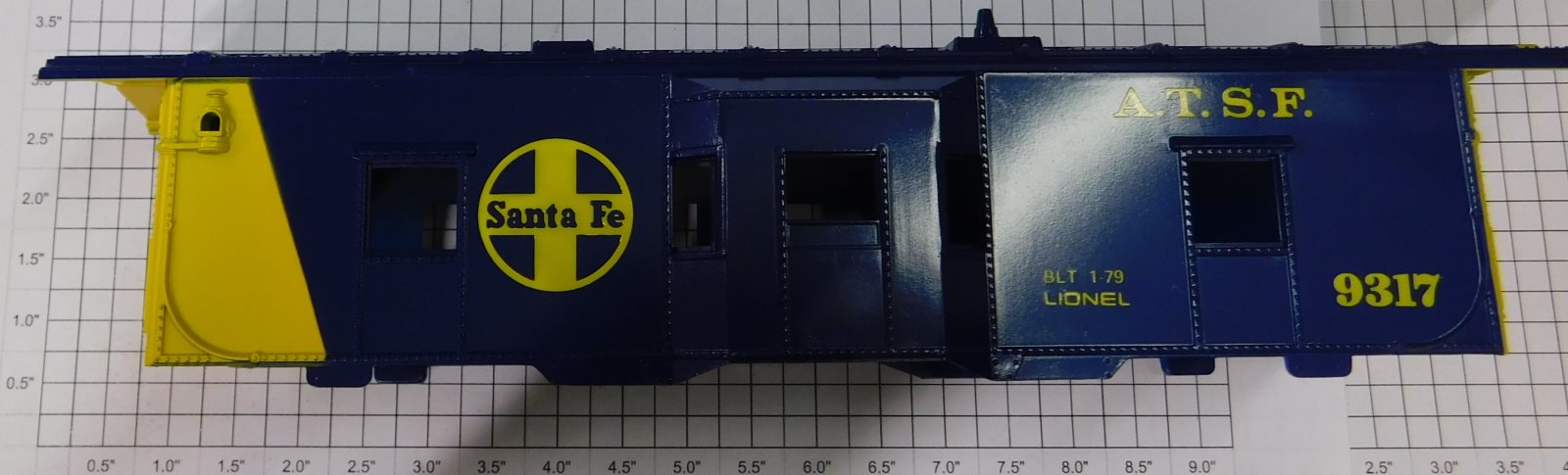 Lionel 9317-3 SF Caboose Body