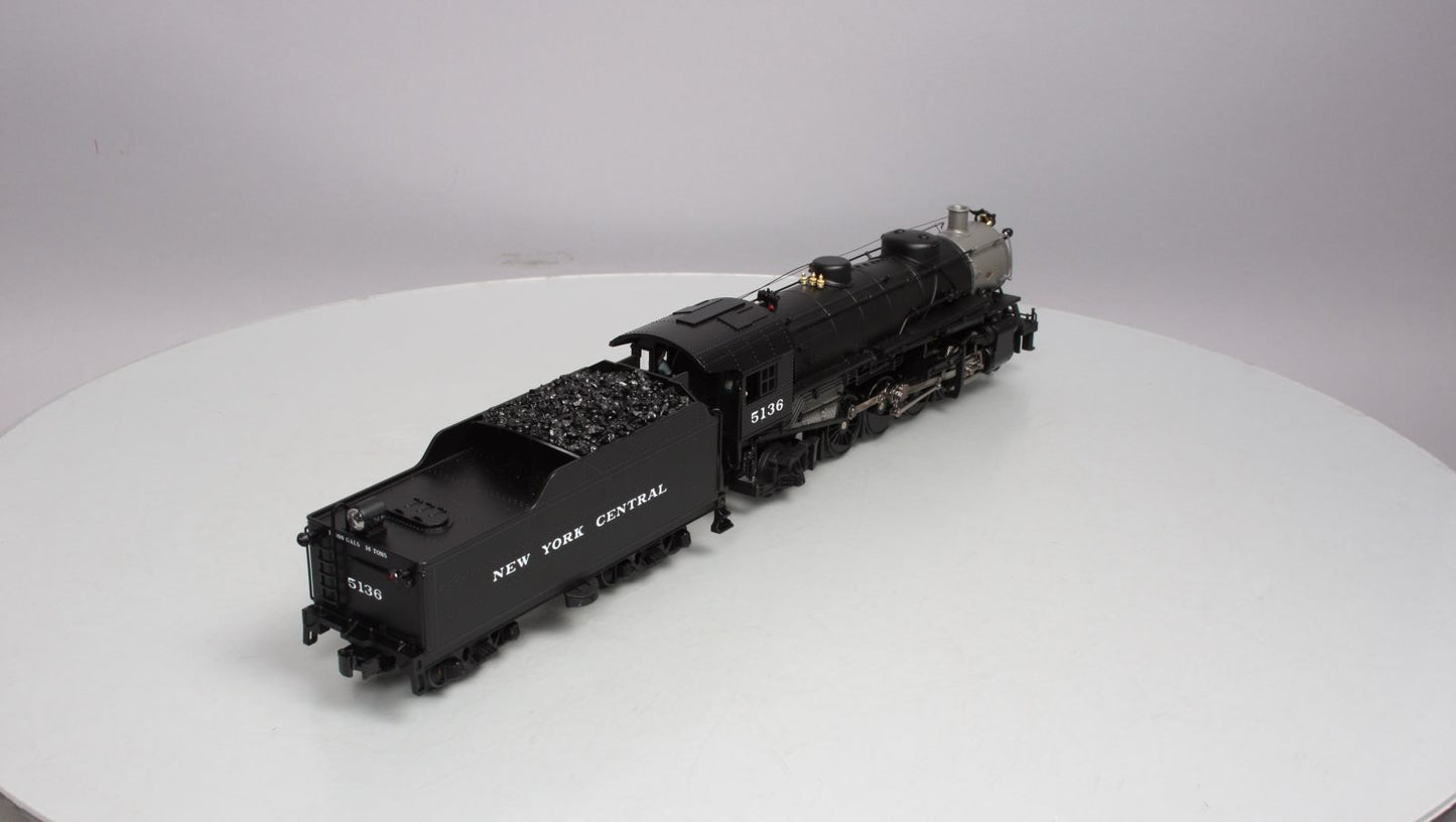 MTH 20-3051-1 O Gauge NYC Mikado Steam Engine & Tender w/PS2 #5136 LN/Box