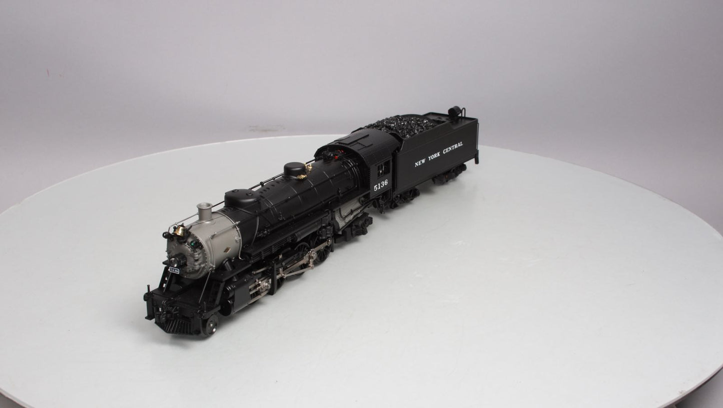 MTH 20-3051-1 O Gauge NYC Mikado Steam Engine & Tender w/PS2 #5136 LN/Box