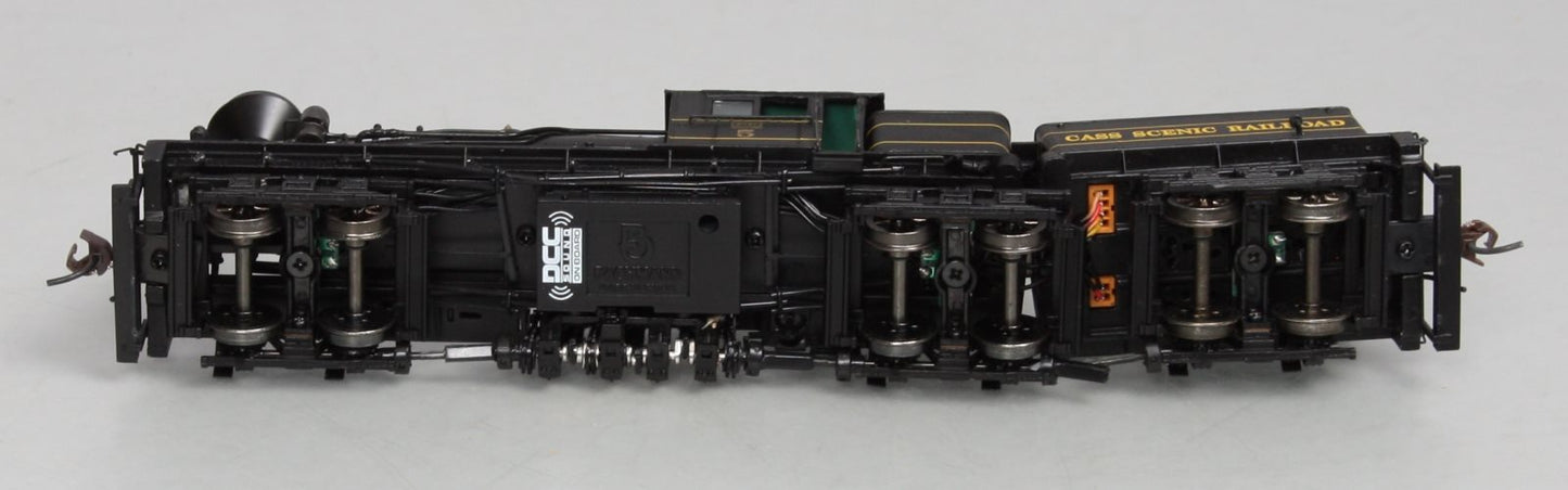 Bachmann 84705 HO Cass Scenic RR 80 Ton 3-Truck Shay Steam Locomotive #5 w/DCC
