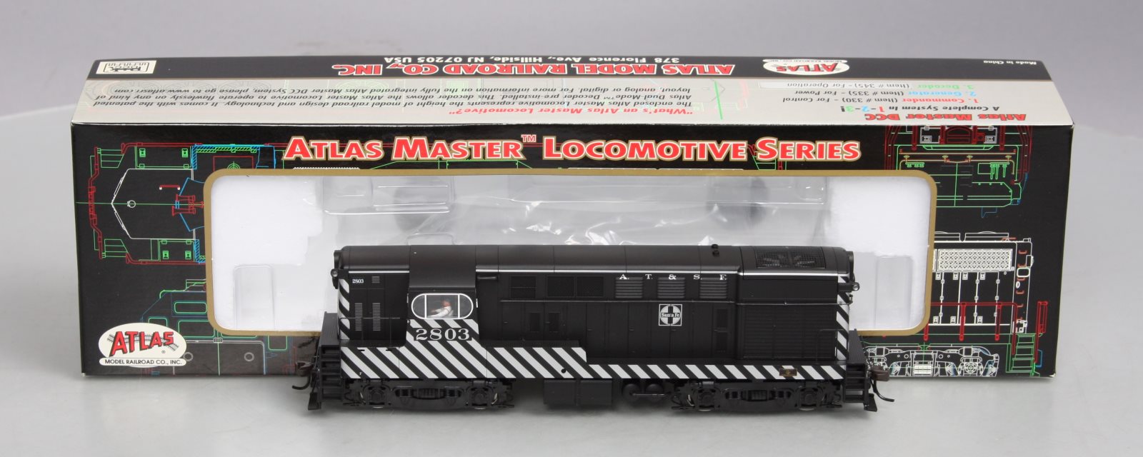 Atlas 9515 HO Scale Santa Fe Fairbanks-Morse H16-44 Diesel Locomotive #2803
