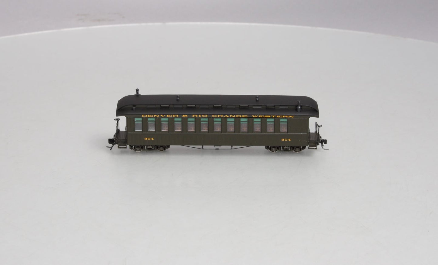 Blackstone Models B350109 HOn3 Scale D&RGW Open Platform Passenger Car #304 LN/Box