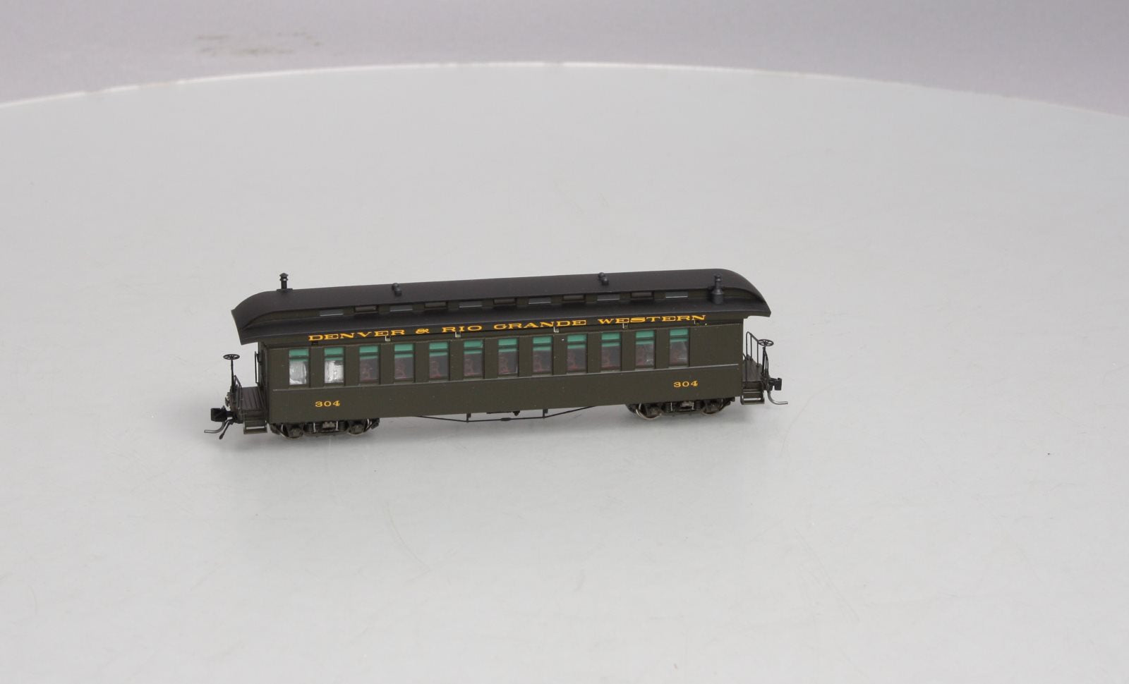 Blackstone Models B350109 HOn3 Scale D&RGW Open Platform Passenger Car #304 LN/Box
