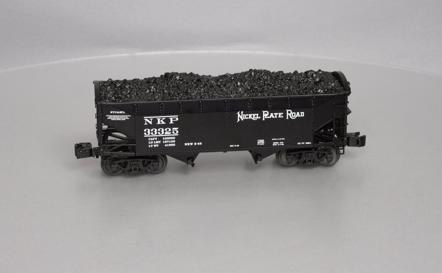 Lionel 6-17033 Nickel Plate Road 50 Ton Offset Coal Hopper #33325 LN/Box