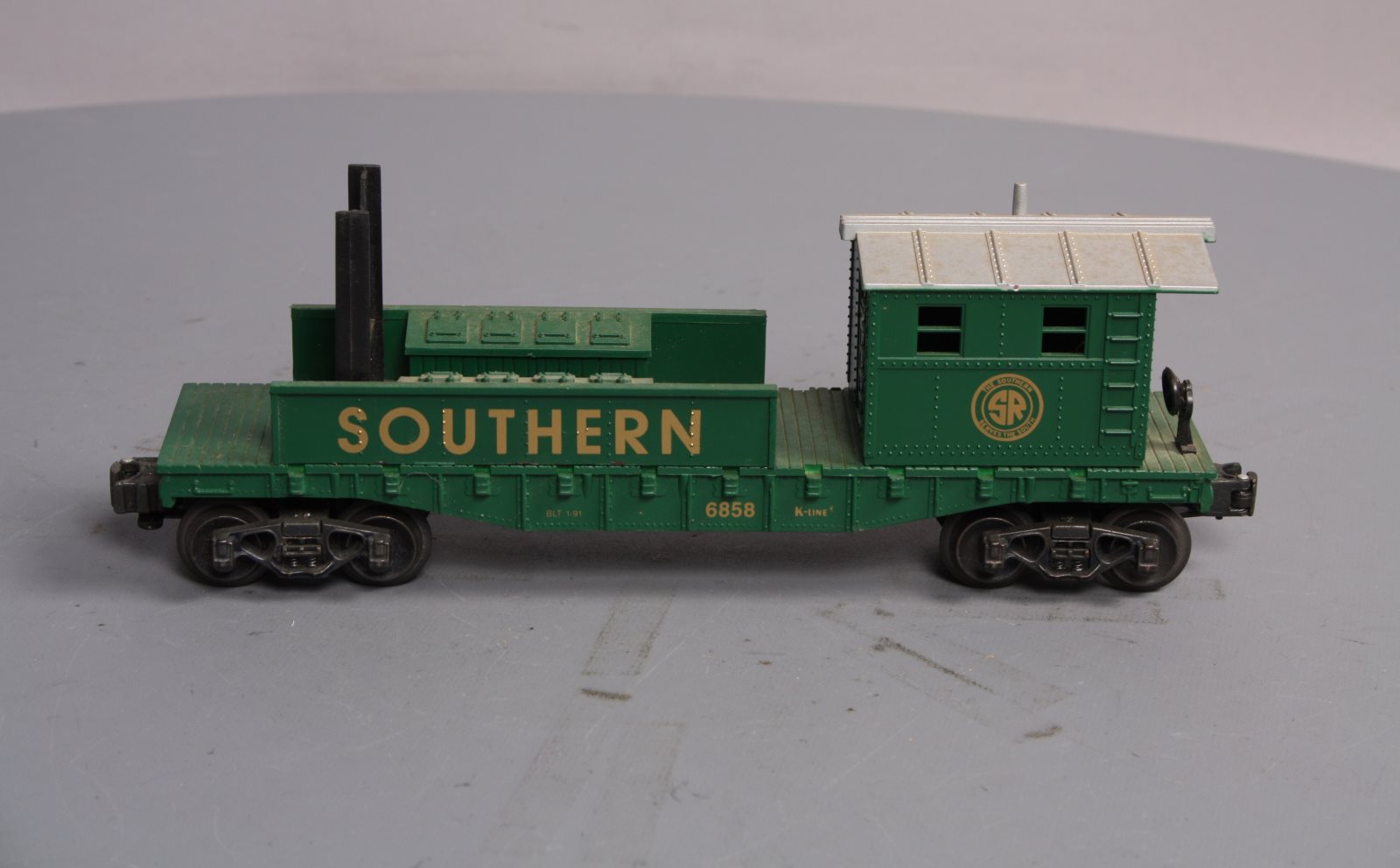 K-Line K-6858 O Gauge Southern Railway Boom Car LN/Box