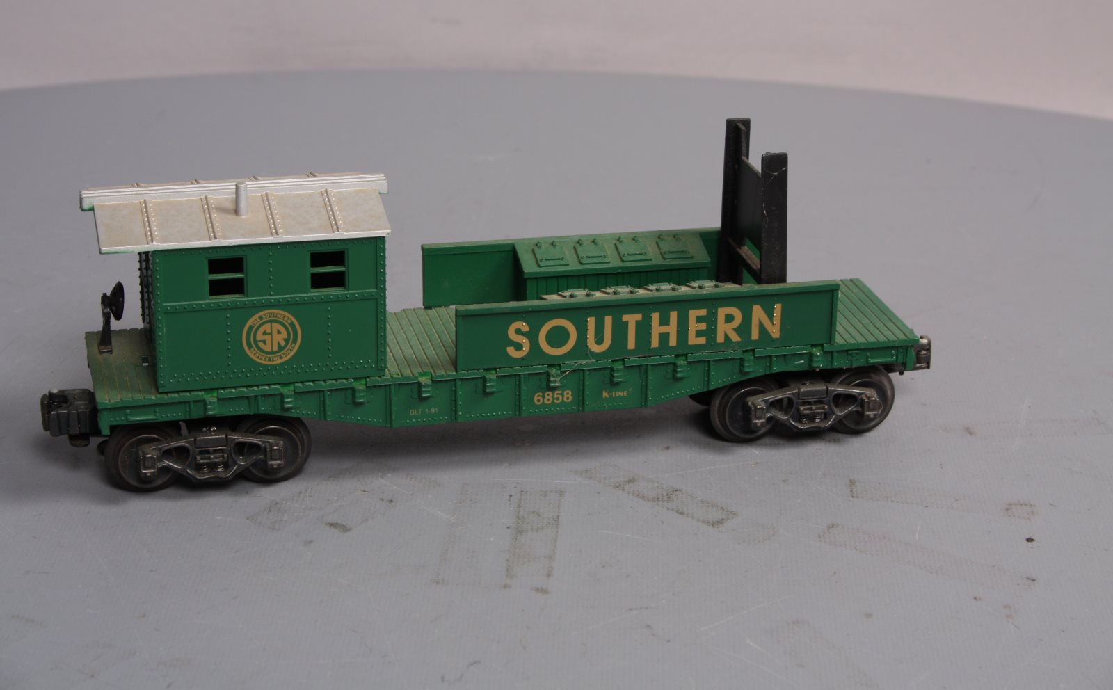 K-Line K-6858 O Gauge Southern Railway Boom Car LN/Box
