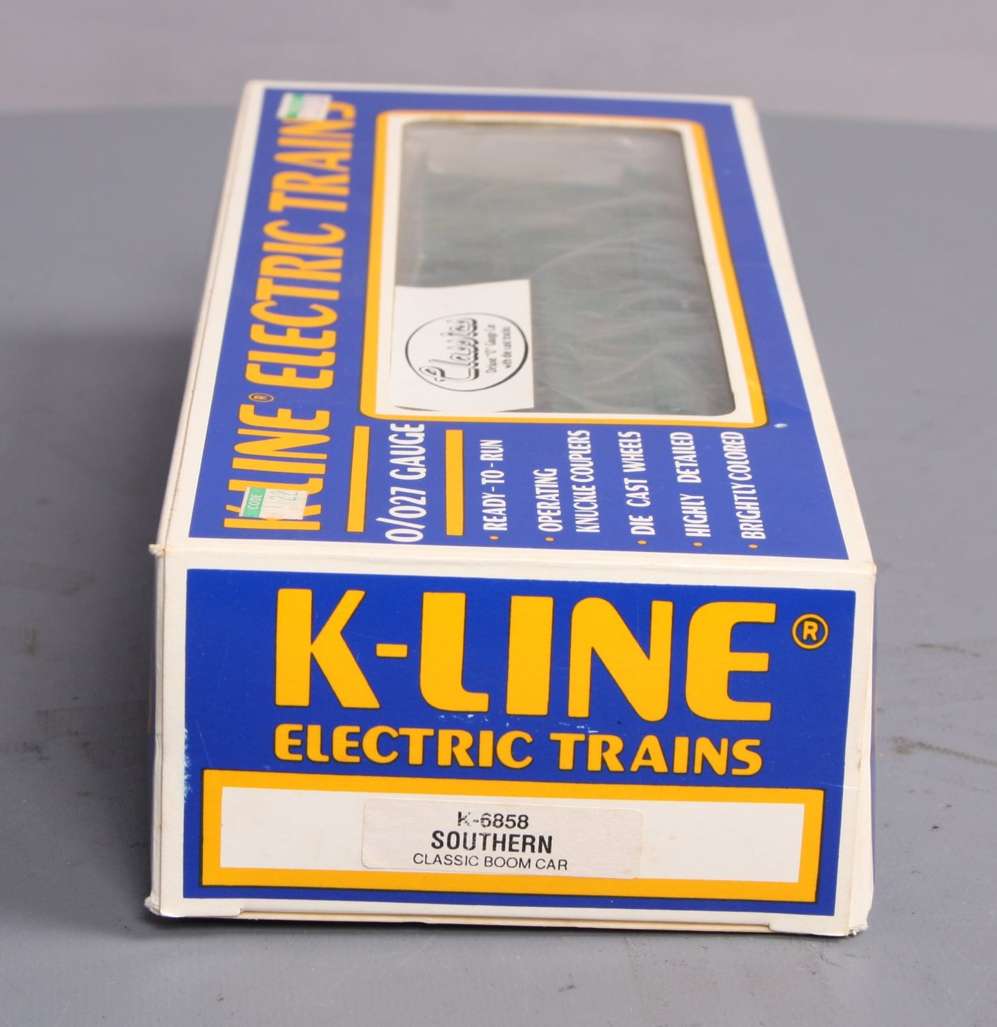 K-Line K-6858 O Gauge Southern Railway Boom Car LN/Box