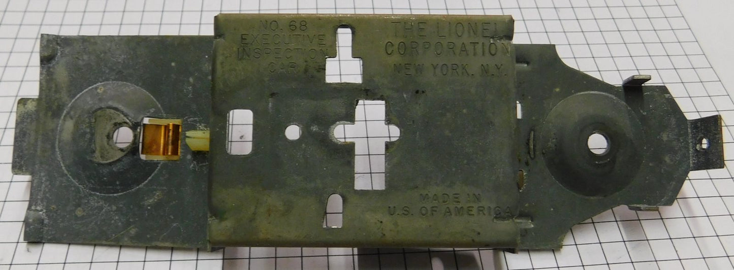 Lionel 68-40 Inspecton Car Frame & Lamp Sockets