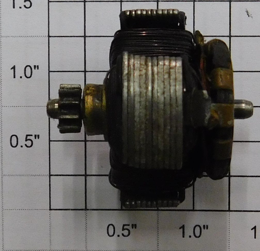 Marx MX-ARM-4 Motor Armature Small Gear Type w/ Brass Ring Motor Mount