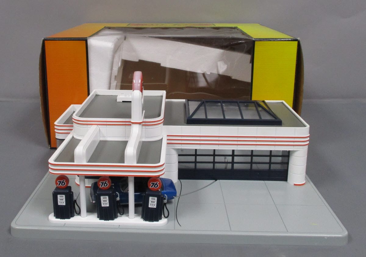 MTH 30-9109 O Gauge Union 76 Operating Gas Station NIB