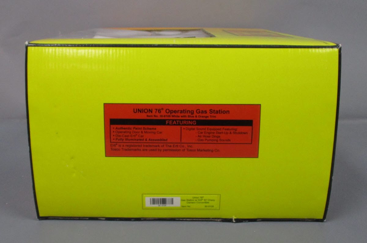 MTH 30-9109 O Gauge Union 76 Operating Gas Station NIB